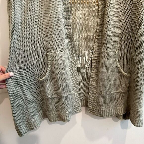 Mumu Mellow Women Gray Cardigan Sweater XS Cable Knit Skull Western Boho Rodeo * - Picture 6 of 8